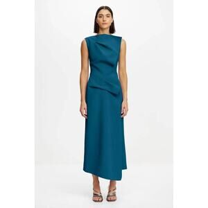 ACLER Normanhill Midi Dress in Prussian Blue 4